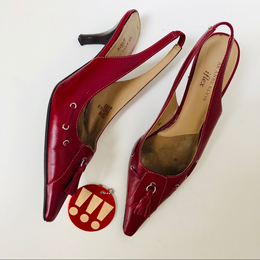 AK Anne Klein Flex-sling back pointed pumps. 🌹